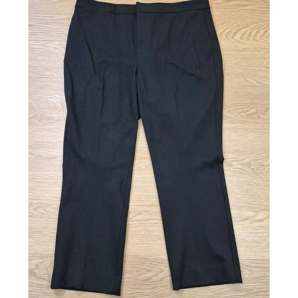 NYDJ Pants Womens 18W Black Stretch Yoga Comfort Lift Tuck Technology Dress Work